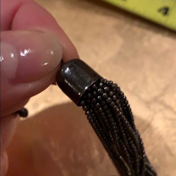 Sparkly Black Metallic Adjustable Women’s Bracelet - Picture 7 of 7